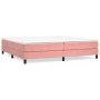 Estructura de cama de terciopelo rosa 200x200 cm de vidaXL, Camas y somieres - Ref: Foro24-3120795, Precio: 109,78 €, Descuen...