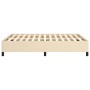 Cream fabric bed frame 140x200 cm by vidaXL, Beds and slatted bases - Ref: Foro24-347071, Price: 115,98 €, Discount: %