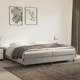 Light gray velvet bed frame 180x200 cm by vidaXL, Beds and slatted bases - Ref: Foro24-3120790, Price: 110,68 €, Discount: %