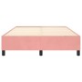 Estructura de cama de terciopelo rosa 140x200 cm de vidaXL, Camas y somieres - Ref: Foro24-3121125, Precio: 135,99 €, Descuen...