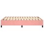 Estructura de cama de terciopelo rosa 140x200 cm de vidaXL, Camas y somieres - Ref: Foro24-3121125, Precio: 135,99 €, Descuen...