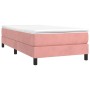 Pink velvet bed frame 100x200 cm by vidaXL, Beds and slatted bases - Ref: Foro24-3120759, Price: 78,93 €, Discount: %