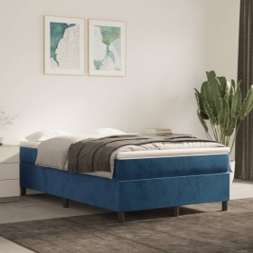 Blue velvet bed frame 120x200 cm by vidaXL, Beds and slatted bases - Ref: Foro24-3121112, Price: 140,99 €, Discount: %