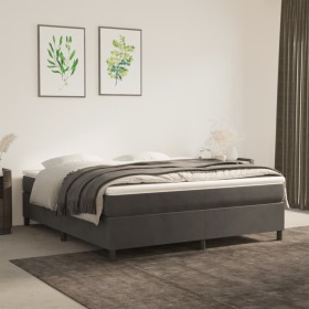 Dark gray velvet bed frame 180x200 cm by vidaXL, Beds and slatted bases - Ref: Foro24-3121133, Price: 130,24 €, Discount: %