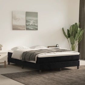 Black velvet bed frame 140x190 cm by vidaXL, Beds and slatted bases - Ref: Foro24-3120768, Price: 94,73 €, Discount: %