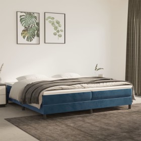 Estructura de cama de terciopelo azul 200x200 cm de vidaXL, Camas y somieres - Ref: Foro24-3120794, Precio: 110,40 €, Descuen...