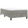 Light gray velvet bed frame 90x190 cm by vidaXL, Beds and slatted bases - Ref: Foro24-3120742, Price: 82,59 €, Discount: %