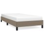 Estructura de cama de tela gris taupe 100x200 cm de vidaXL, Camas y somieres - Ref: Foro24-346700, Precio: 74,64 €, Descuento: %