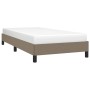 Estructura de cama de tela gris taupe 100x200 cm de vidaXL, Camas y somieres - Ref: Foro24-346700, Precio: 74,64 €, Descuento: %