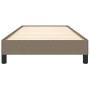 Estructura de cama de tela gris taupe 100x200 cm de vidaXL, Camas y somieres - Ref: Foro24-346700, Precio: 74,64 €, Descuento: %