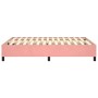 Estructura de cama de terciopelo rosa 140x190 cm de vidaXL, Camas y somieres - Ref: Foro24-3121119, Precio: 136,22 €, Descuen...