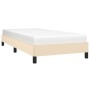 Cream fabric bed frame 90x200 cm by vidaXL, Beds and slatted bases - Ref: Foro24-346693, Price: 77,88 €, Discount: %