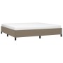 Estructura de cama de tela gris taupe 200x200 cm de vidaXL, Camas y somieres - Ref: Foro24-347094, Precio: 163,00 €, Descuent...