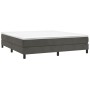 Estructura de cama de terciopelo gris oscuro 160x200 cm de vidaXL, Camas y somieres - Ref: Foro24-3120779, Precio: 100,05 €, ...