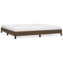 Dark brown fabric bed frame 200x200 cm by vidaXL, Beds and slatted bases - Ref: Foro24-346747, Price: 123,99 €, Discount: %