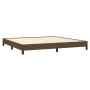 Dark brown fabric bed frame 200x200 cm by vidaXL, Beds and slatted bases - Ref: Foro24-346747, Price: 123,99 €, Discount: %