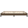 Dark brown fabric bed frame 200x200 cm by vidaXL, Beds and slatted bases - Ref: Foro24-346747, Price: 123,99 €, Discount: %