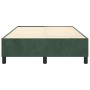 Dark green velvet box spring bed frame 120x200cm by vidaXL, Beds and slatted bases - Ref: Foro24-3121111, Price: 140,99 €, Di...