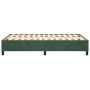 Dark green velvet box spring bed frame 120x200cm by vidaXL, Beds and slatted bases - Ref: Foro24-3121111, Price: 140,99 €, Di...