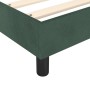 Dunkelgrüner Boxspring-Bettrahmen aus Samt, 120 x 200 cm von vidaXL, Betten und Lattenroste - Ref: Foro24-3121111, Preis: 140...