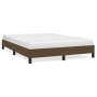 Estructura de cama de tela marrón 140x200 cm de vidaXL, Camas y somieres - Ref: Foro24-346723, Precio: 96,79 €, Descuento: %