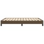 Estructura de cama de tela marrón 140x200 cm de vidaXL, Camas y somieres - Ref: Foro24-346723, Precio: 96,99 €, Descuento: %