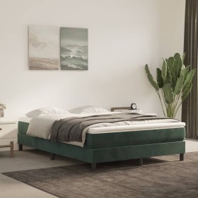 Estructura de cama de terciopelo verde 140x190 cm de vidaXL, Camas y somieres - Ref: Foro24-3120769, Precio: 94,95 €, Descuen...