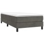 Estructura de cama de terciopelo gris oscuro 90x190 cm de vidaXL, Camas y somieres - Ref: Foro24-3120743, Precio: 88,54 €, De...