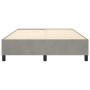 Estructura de cama de terciopelo gris claro 140x190 cm de vidaXL, Camas y somieres - Ref: Foro24-3121114, Precio: 142,60 €, D...