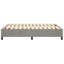 Estructura de cama de terciopelo gris claro 140x190 cm de vidaXL, Camas y somieres - Ref: Foro24-3121114, Precio: 142,60 €, D...