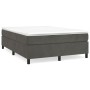 Estructura de cama de terciopelo gris oscuro 140x190 cm de vidaXL, Camas y somieres - Ref: Foro24-3121115, Precio: 113,18 €, ...