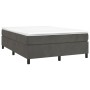 Estructura de cama de terciopelo gris oscuro 140x190 cm de vidaXL, Camas y somieres - Ref: Foro24-3121115, Precio: 113,18 €, ...