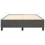 Estructura de cama de terciopelo gris oscuro 140x190 cm de vidaXL, Camas y somieres - Ref: Foro24-3121115, Precio: 113,18 €, ...