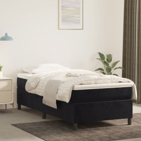 Light gray velvet bed frame 100x200 cm by vidaXL, Beds and slatted bases - Ref: Foro24-3121104, Price: 86,12 €, Discount: %