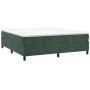 Estructura de cama box spring terciopelo verde oscuro 160x200cm de vidaXL, Camas y somieres - Ref: Foro24-3121129, Precio: 12...