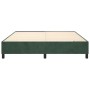 Estructura de cama box spring terciopelo verde oscuro 160x200cm de vidaXL, Camas y somieres - Ref: Foro24-3121129, Precio: 12...