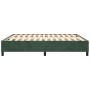 Estructura de cama box spring terciopelo verde oscuro 160x200cm de vidaXL, Camas y somieres - Ref: Foro24-3121129, Precio: 12...