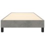 Light gray velvet bed frame 100x200 cm by vidaXL, Beds and slatted bases - Ref: Foro24-3120754, Price: 90,80 €, Discount: %