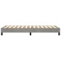 Light gray velvet bed frame 100x200 cm by vidaXL, Beds and slatted bases - Ref: Foro24-3120754, Price: 90,80 €, Discount: %