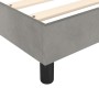 Light gray velvet bed frame 100x200 cm by vidaXL, Beds and slatted bases - Ref: Foro24-3120754, Price: 90,80 €, Discount: %