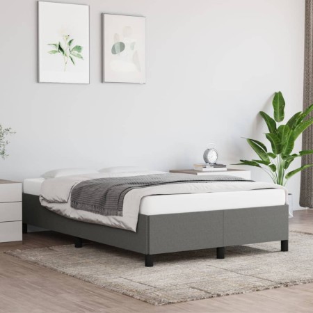 Dark gray fabric bed frame 120x200 cm by vidaXL, Beds and slatted bases - Ref: Foro24-347051, Price: 133,71 €, Discount: %