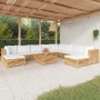 11-piece garden furniture set and solid teak wood cushions by vidaXL, Garden sets - Ref: Foro24-3100883, Price: 1,00 €, Disco...