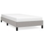 Light gray fabric bed frame 100x200 cm by vidaXL, Beds and slatted bases - Ref: Foro24-346696, Price: 82,56 €, Discount: %