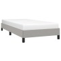 Light gray fabric bed frame 100x200 cm by vidaXL, Beds and slatted bases - Ref: Foro24-346696, Price: 82,56 €, Discount: %