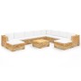 11-piece garden furniture set and solid teak wood cushions by vidaXL, Garden sets - Ref: Foro24-3100883, Price: 1,00 €, Disco...