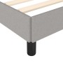 Estructura de cama de tela gris claro 100x200 cm de vidaXL, Camas y somieres - Ref: Foro24-346696, Precio: 82,56 €, Descuento: %