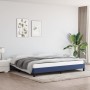 Blue taupe gray fabric bed frame 200x200 cm by vidaXL, Beds and slatted bases - Ref: Foro24-346750, Price: 110,61 €, Discount: %