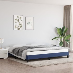 Blau-taupegrauer Stoffbettrahmen 200x200 cm von vidaXL, Betten und Lattenroste - Ref: Foro24-346750, Preis: 110,99 €, Rabatt: %