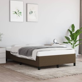 Dark brown fabric bed frame 120x200 cm by vidaXL, Beds and slatted bases - Ref: Foro24-347053, Price: 123,99 €, Discount: %