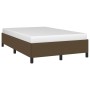 Estructura de cama de tela marrón oscuro 120x200 cm de vidaXL, Camas y somieres - Ref: Foro24-347053, Precio: 123,37 €, Descu...